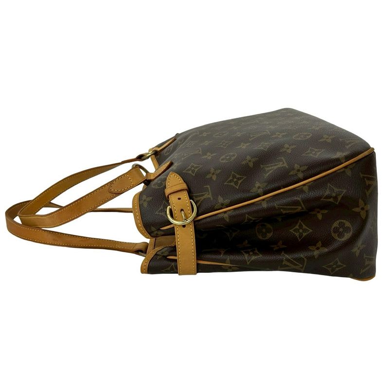 Louis Vuitton Batignolles Oriental Monogram Leather Tote Bag Handbag Brown 406-7 — view 6