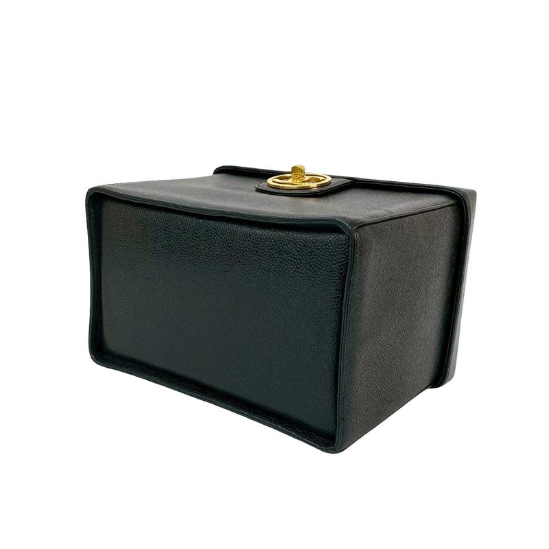 Chanel Coco Caviar Leather 2-Way Handbag Vanity Bag — view 9