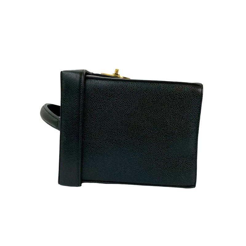 Chanel Coco Caviar Leather 2-Way Handbag Vanity Bag — view 6
