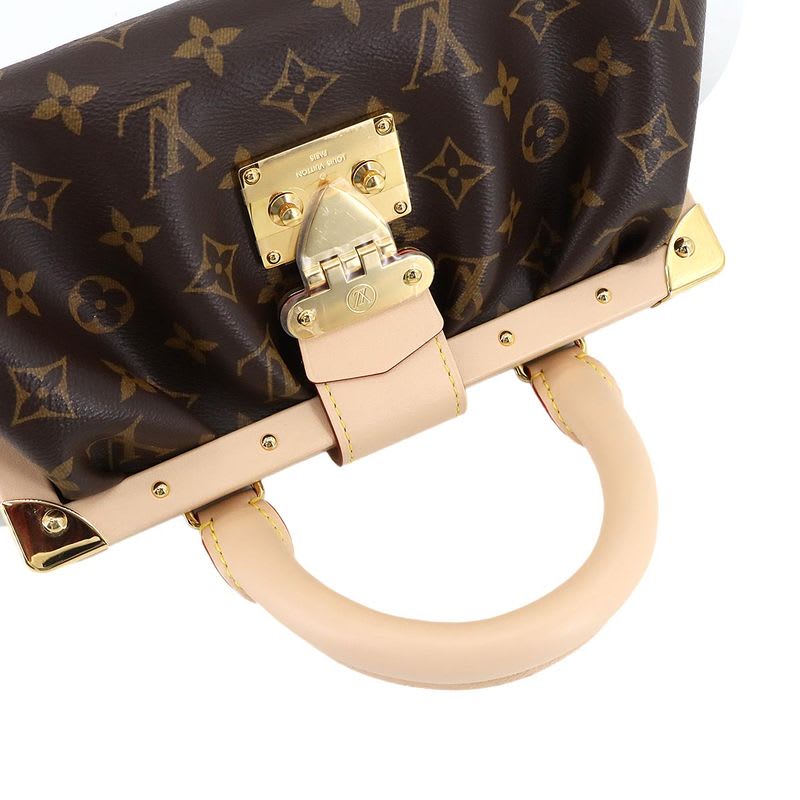 Louis Vuitton Monogram Clutch 2-Way Hand Chain Shoulder Bag Brown — view 6