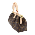 Louis Vuitton Monogram Clutch 2-Way Hand Chain Shoulder Bag Brown — view 4