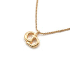 Christian Dior Necklace Pendant Choker Logo CD Vintage — view 4