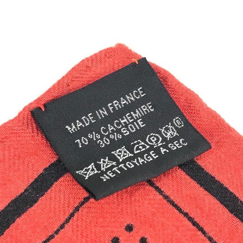 Hermes Scarf Carre Geant 140 Cashmere Red — view 2