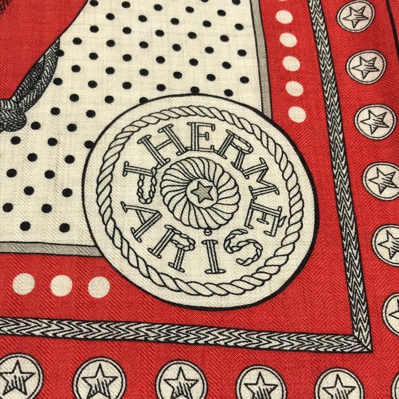 Hermes Scarf Carre Geant 140 Cashmere Red — view 7