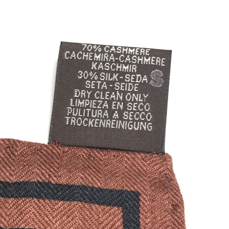 Hermes Scarf Carre Geant 140 Cashmere Brown — view 3