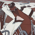 Hermes Scarf Carre Geant 140 Cashmere Brown — view 8