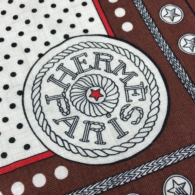 Hermes Scarf Carre Geant 140 Cashmere Brown — view 6
