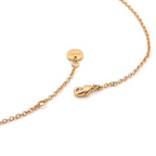 Christian Dior Clairdlune Necklace Pendant Choker Gold CD Logo Rhinestone — view 6