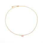 Christian Dior Clairdlune Necklace Pendant Choker Gold CD Logo Rhinestone — view 3