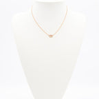 Christian Dior Clairdlune Necklace Pendant Choker Gold CD Logo Rhinestone — view 8