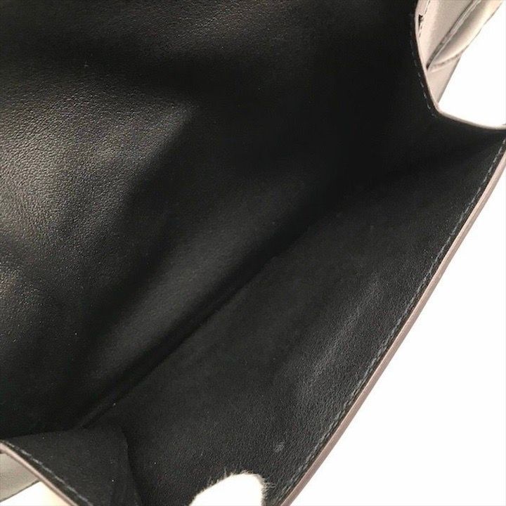 Hermes Elan Pocket Swift Waist Pouch Belt Bag Black Silver — view 7