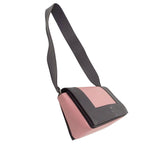 Celine Bag Shoulder Leather Frame Medium Pink Charcoal — view 4