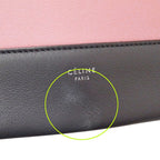 Celine Bag Shoulder Leather Frame Medium Pink Charcoal — view 6