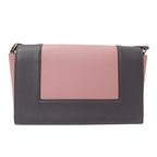 Celine Bag Shoulder Leather Frame Medium Pink Charcoal — view 2