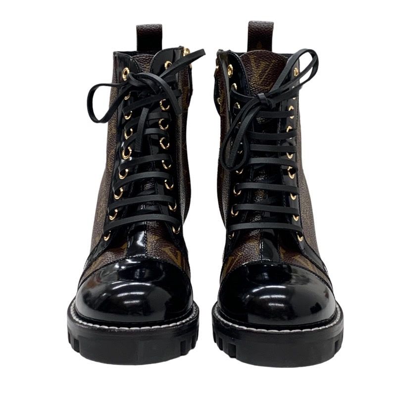 Louis Vuitton Star Trail Line Monogram Short Boots Ankle Lace Up Leather — view 2
