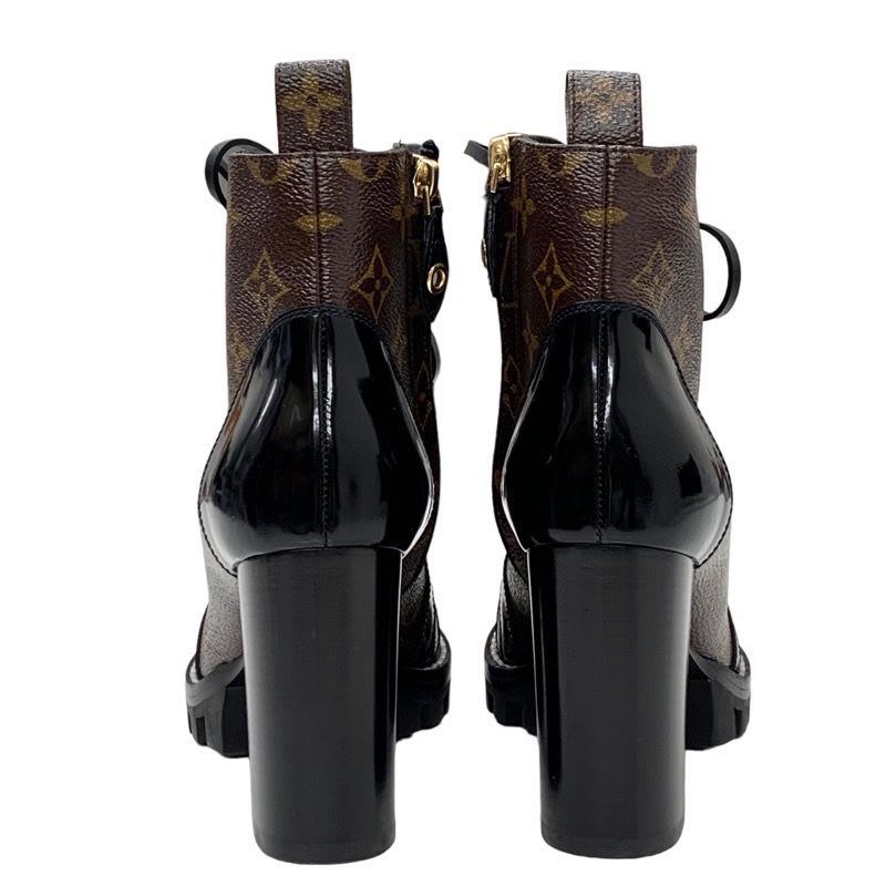 Louis Vuitton Star Trail Line Monogram Short Boots Ankle Lace Up Leather — view 5