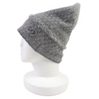 Chanel 16 B Cashmere Coco Mark Fringe Design Lame Thread Beanie Knit Cap — view 4