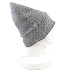 Chanel 16 B Cashmere Coco Mark Fringe Design Lame Thread Beanie Knit Cap — view 5