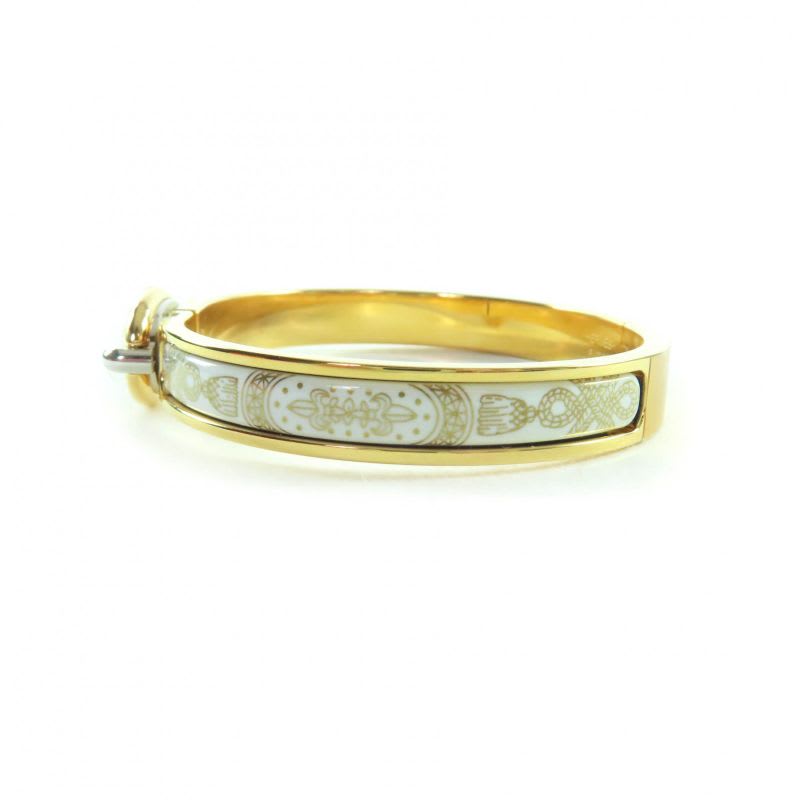 Hermes 2024 Mini Click Chaine D'ancre Grand Appara Bangle White Gold Box Storage — view 4