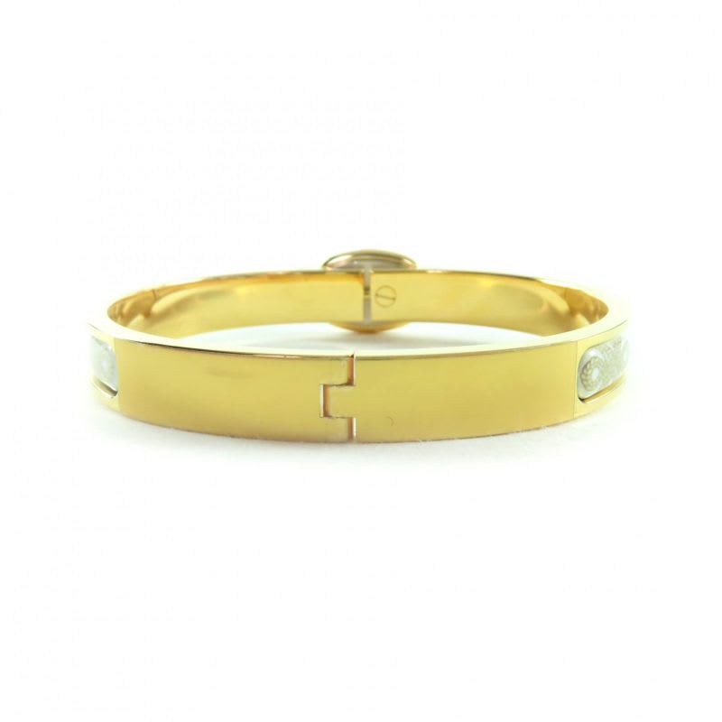 Hermes 2024 Mini Click Chaine D'ancre Grand Appara Bangle White Gold Box Storage — view 5