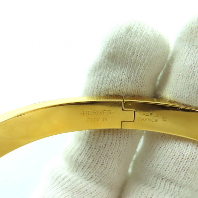 Hermes 2024 Mini Click Chaine D'ancre Grand Appara Bangle White Gold Box Storage — view 8