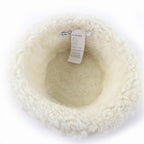 Loewe Logo Leather Shearling Bucket Hat Brown 57 — view 6