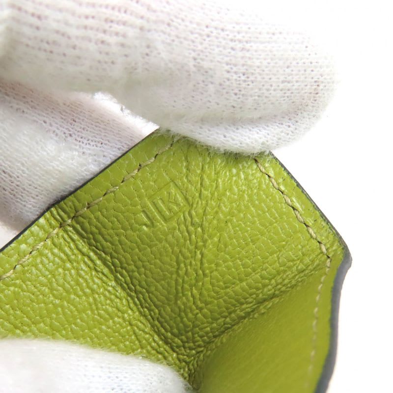 Hermes Levain Quatre Le 24 Chevre Vert Anise Silver Hardware — view 9