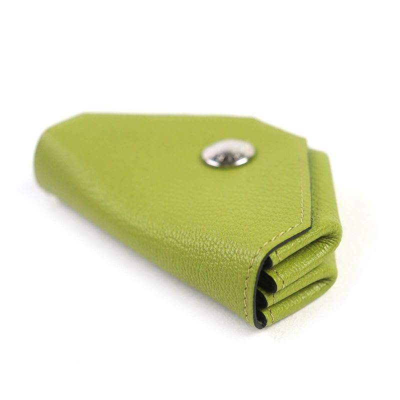 Hermes Levain Quatre Le 24 Chevre Vert Anise Silver Hardware — view 5