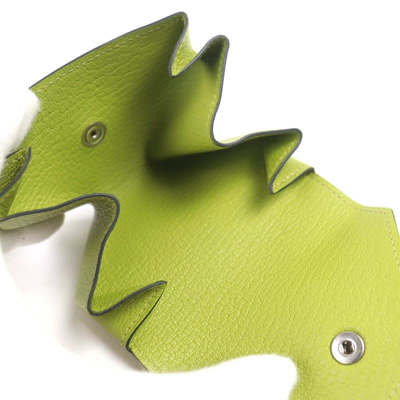 Hermes Levain Quatre Le 24 Chevre Vert Anise Silver Hardware — view 6