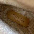Gucci Boots Short Shearling Shoes Horsebit GG Pattern Fabric — view 7