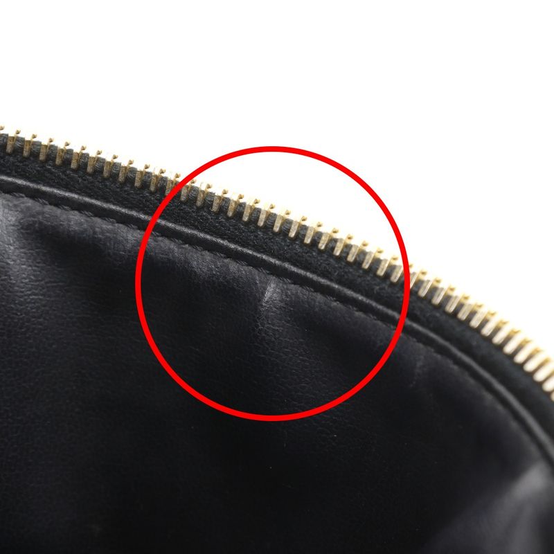 Chanel Vanity Handbag Caviar Leather Black Pouch — view 8