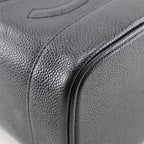 Chanel Vanity Handbag Caviar Leather Black Pouch — view 4