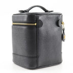Chanel Vanity Handbag Caviar Leather Black Pouch — view 3