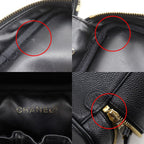 Chanel Vanity Handbag Caviar Leather Black Pouch — view 9