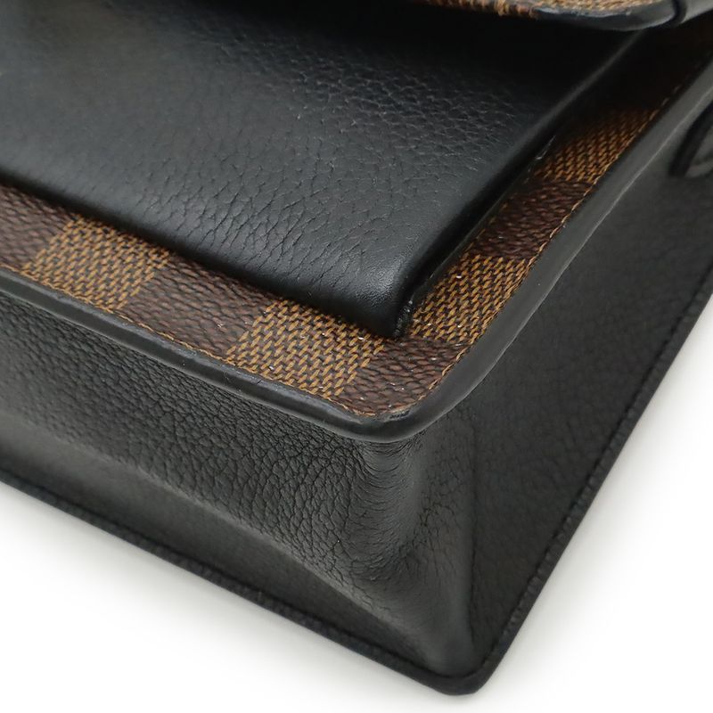 Louis Vuitton Damier Portefeuille Vavin Shoulder Bag Chain Noir Black — view 3