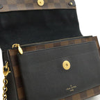 Louis Vuitton Damier Portefeuille Vavin Shoulder Bag Chain Noir Black — view 6