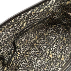 Celine Macadam Boogie Bag Tote Denim Leather Black Silver Hardware — view 6