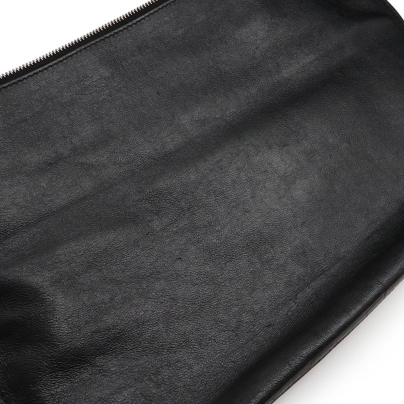 Bottega Veneta Maxi Intrecciato Tote Bag Leather Black With Pouch — view 7