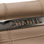 Chanel Chocolate Bar Stitch Mini Boston Bag Shoulder Caviar Leather — view 4
