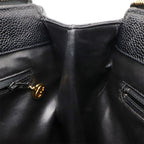 Chanel Coco Ball Chain Tote Bag Caviar Leather — view 8