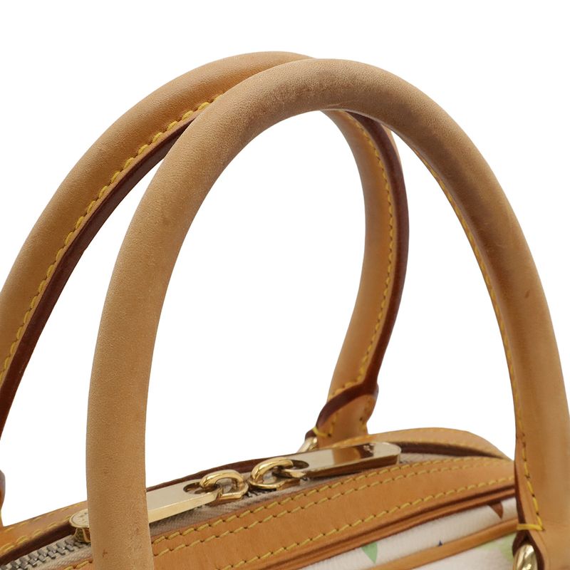 Louis Vuitton Monogram Multicolor Priscilla Handbag Mini Bag Blonde White — view 5