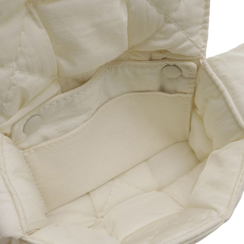 Bottega Veneta Candy Padded Tech Cassette Shoulder Bag Pochette Nylon White — view 5