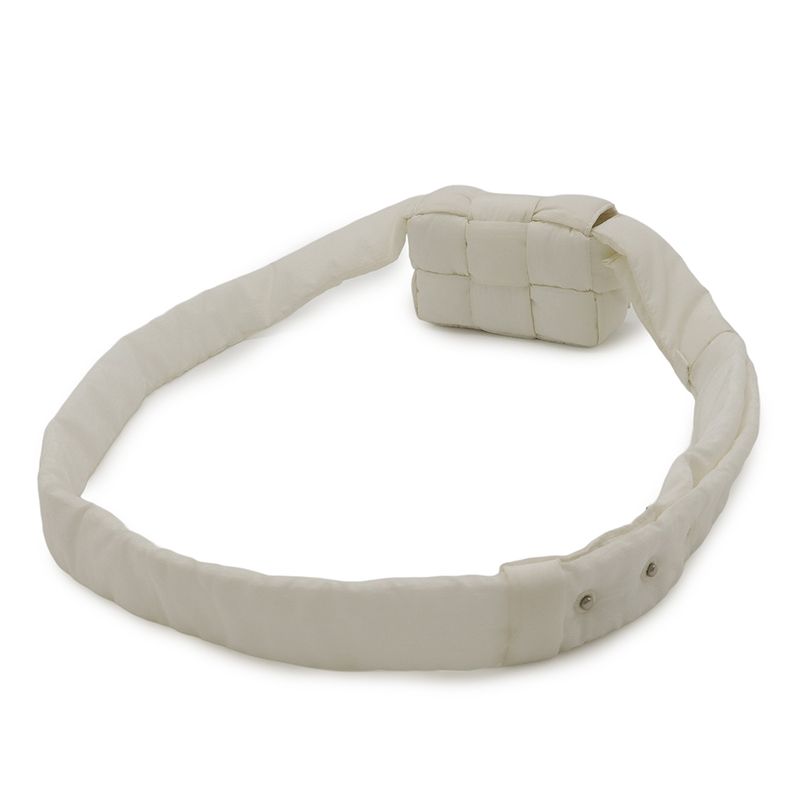 Bottega Veneta Candy Padded Tech Cassette Shoulder Bag Pochette Nylon White — view 2