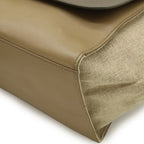 Celine Trapeze Shoulder Bag Leather Canvas Gray — view 3