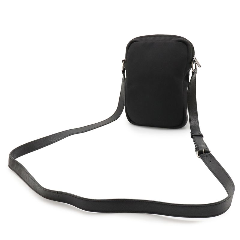 Yves Saint Laurent Shoulder Bag Pochette Canvas Leather — view 2