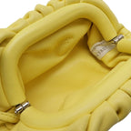 Bottega Veneta The Pouch Coin Case Purse Key Leather Yellow — view 6
