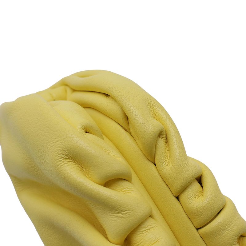 Bottega Veneta The Pouch Coin Case Purse Key Leather Yellow — view 4