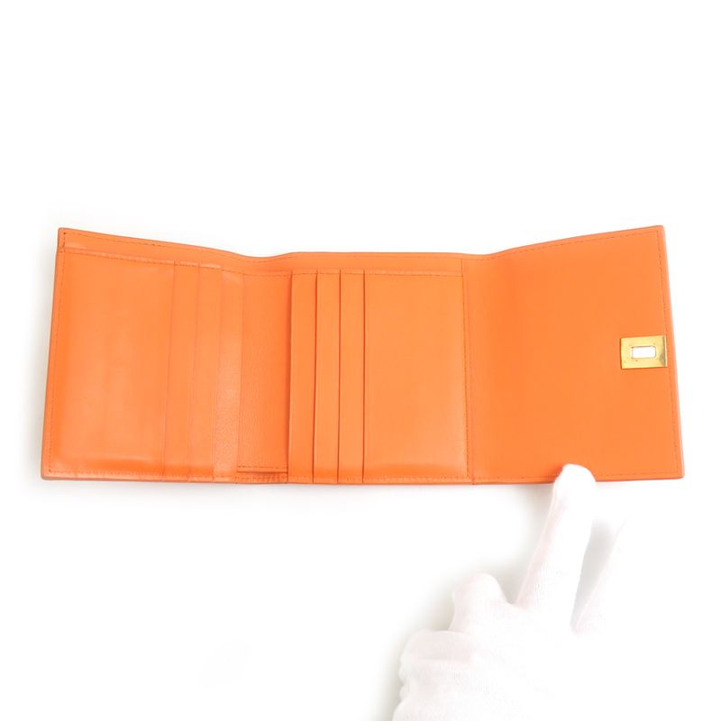 Bottega Veneta Bifold Orange Wallet — view 3