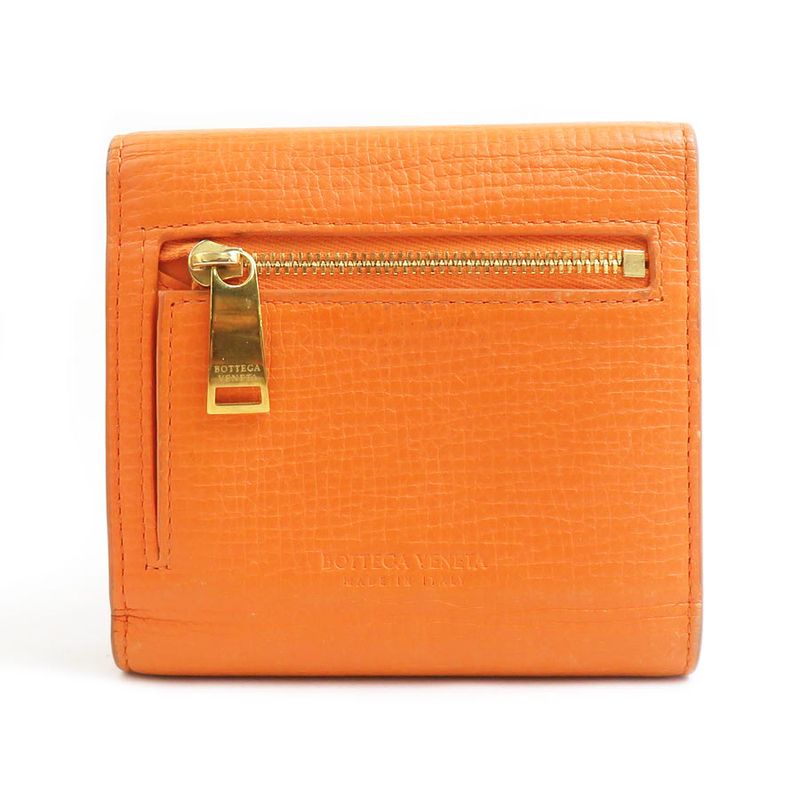 Bottega Veneta Bifold Orange Wallet — view 2