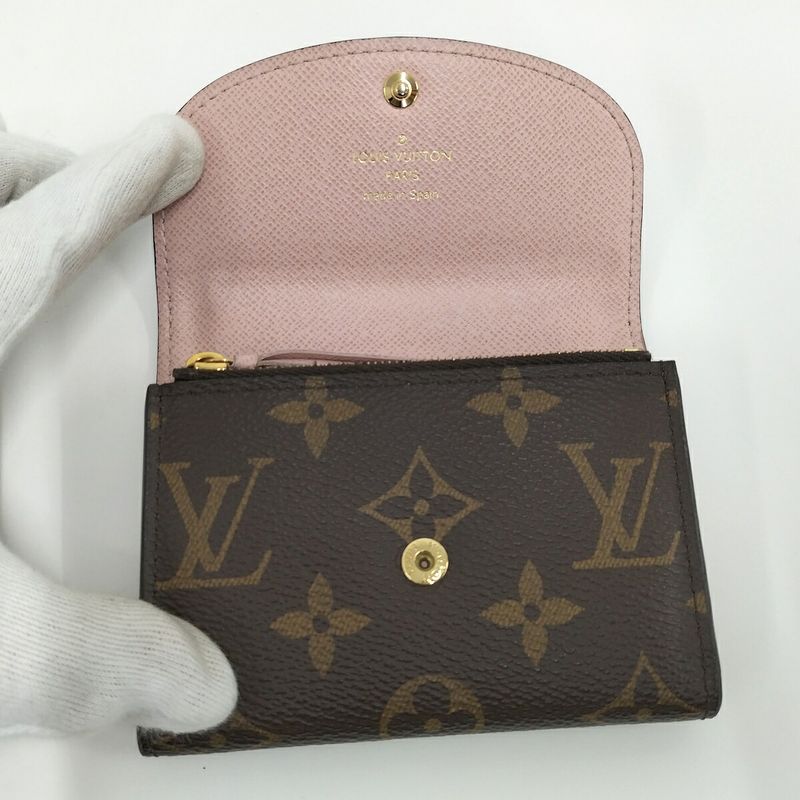 Louis Vuitton Porte Monnaie Rosalie Coin Case Rose Ballerine Monogram — view 2